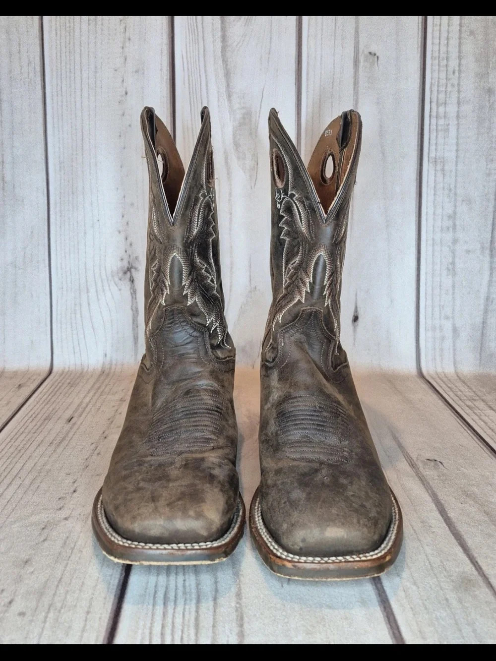 Dan Post Men's Size 10 D Abram Embroidered Brown Western Boots